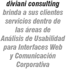 analisis de usabilidad para interfaces web / comunicacion corporativa